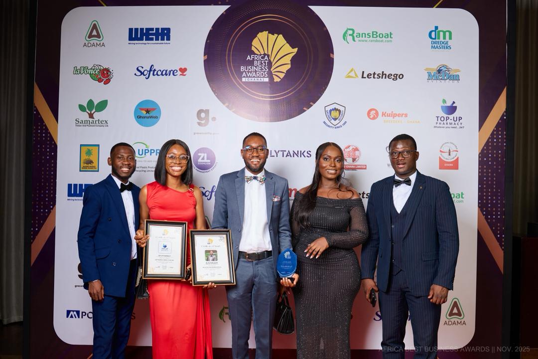Top-Up Pharmacy wins a Double Triumph at Africa Best Business Awards Ghana 2025